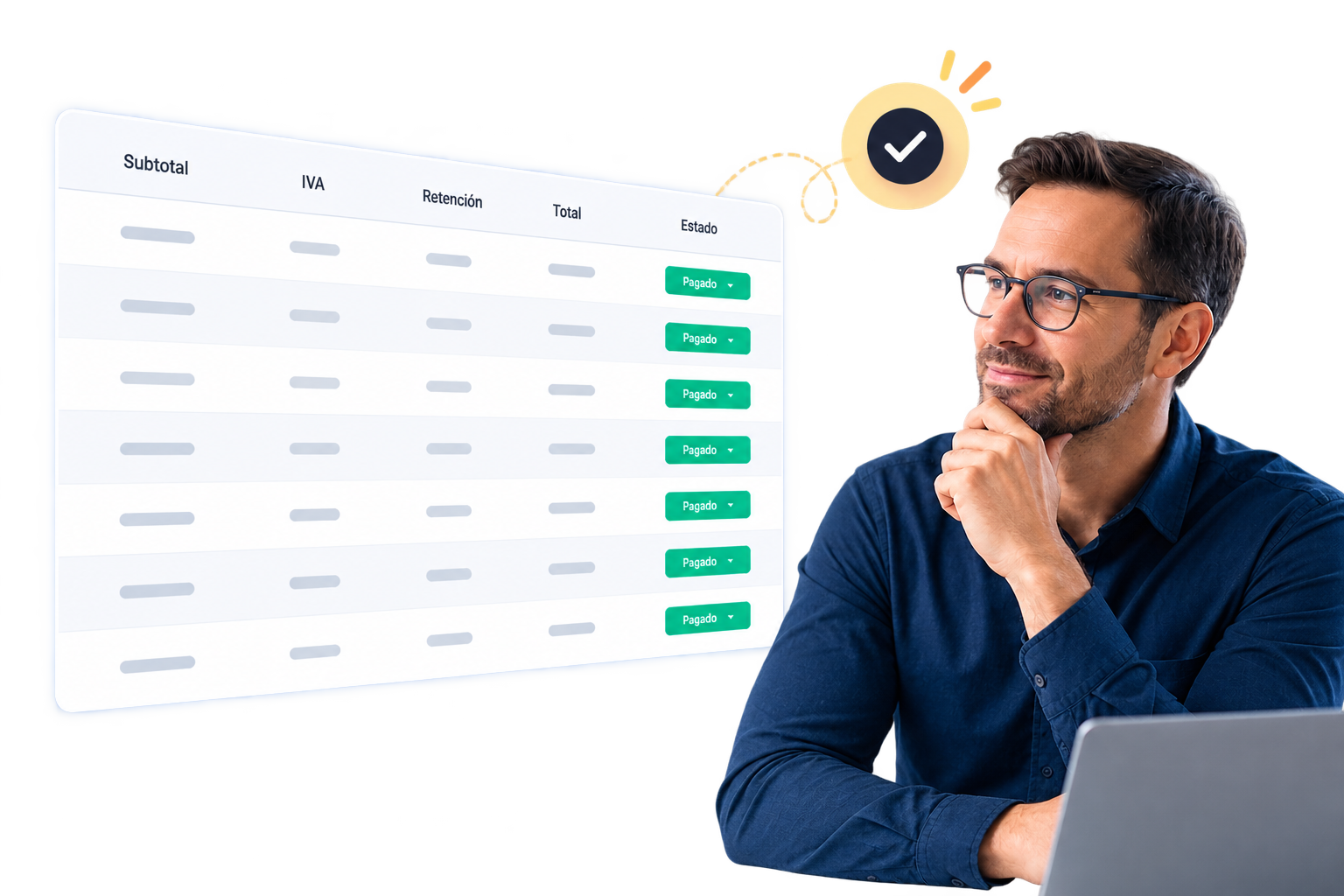 Pantalla para registrar y gestionar gastos en Factureka