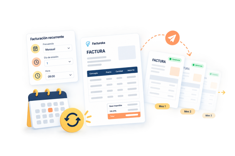 Recurrencia y automatización de la facturación con factureka